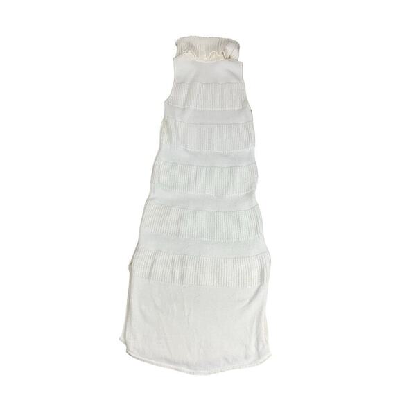 Anthropology Moth White Sleeveless Turtleneck Column Sweater Dress - Size  XS - Picture 5 of 12